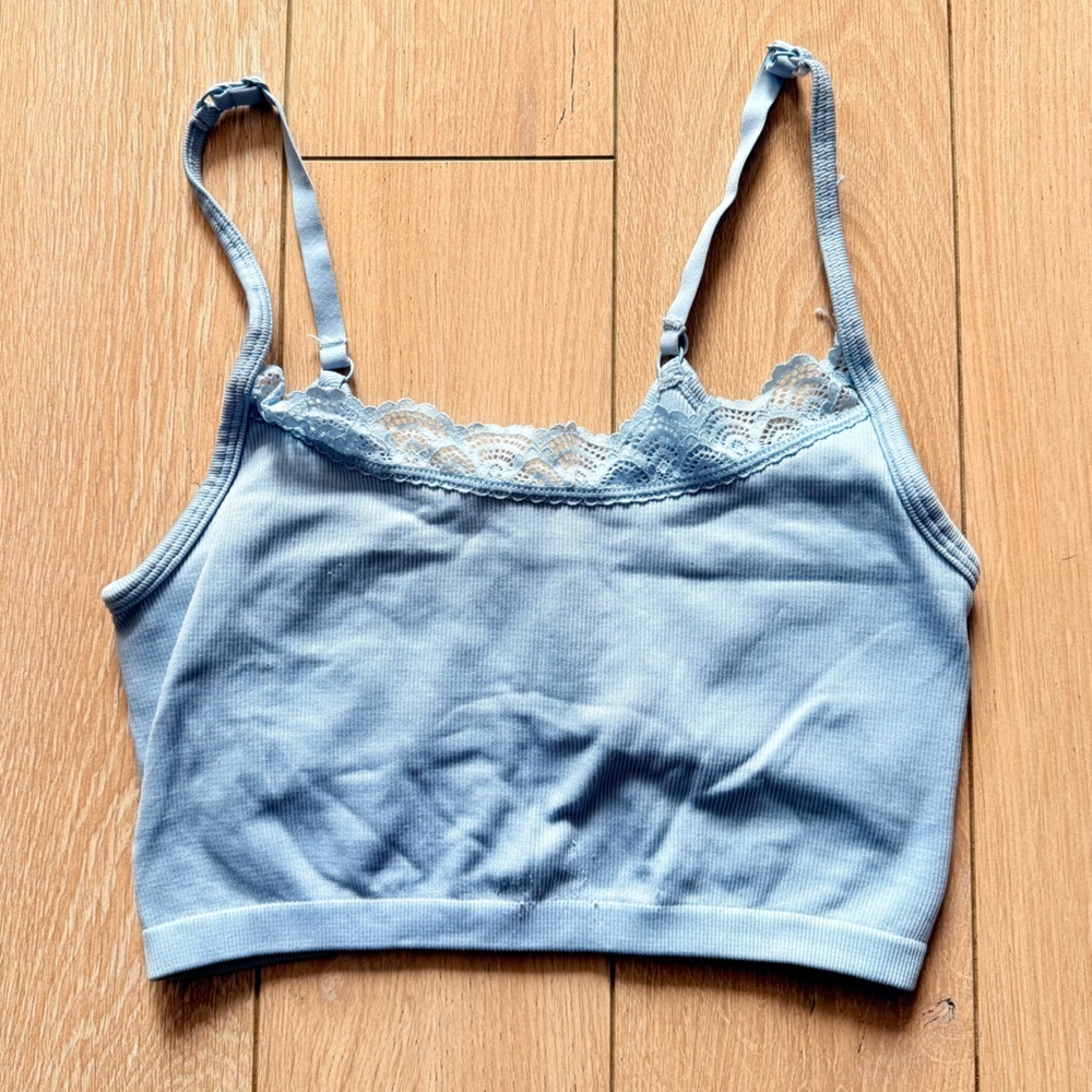 Aerie Light Blue Lace Bralette Women’s Size Small
